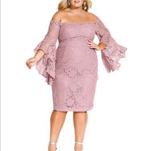 City Chic Mystic Lace Dress Size 16 NWT